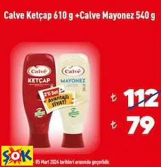 CALVE KETÇAP 610 G +CALVE MAYONEZ 540 G CALVE KETÇAP 610 G +CALVE MAYONEZ 540 G